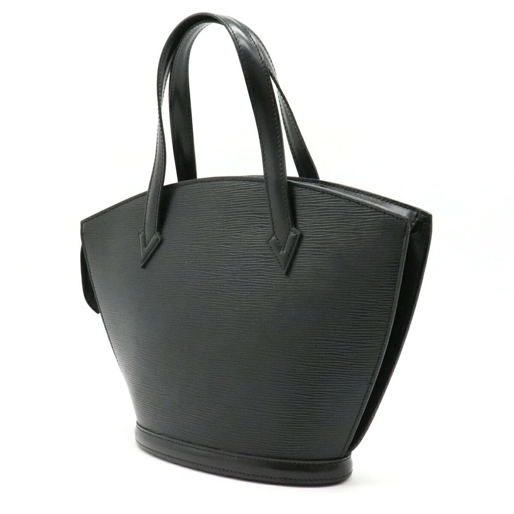 Louis Vuitton Jacques Epi Bag Black Tote Saint Leather Handbag Noir